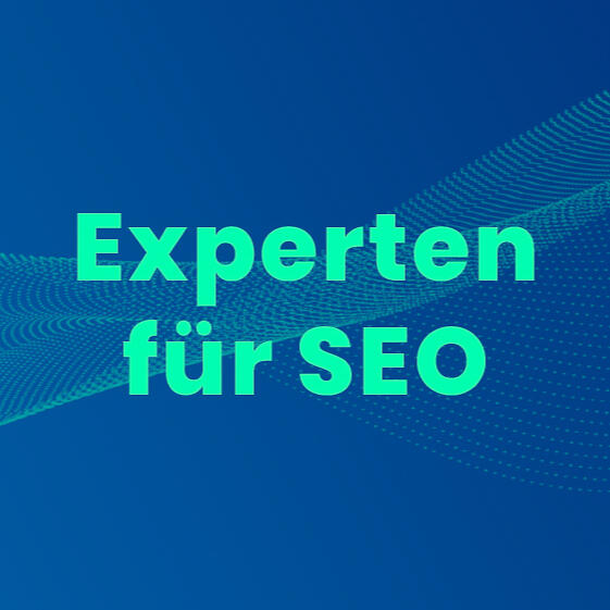 Experten für SEO - ranklike - blauer Hintergrund mit grüner Welle